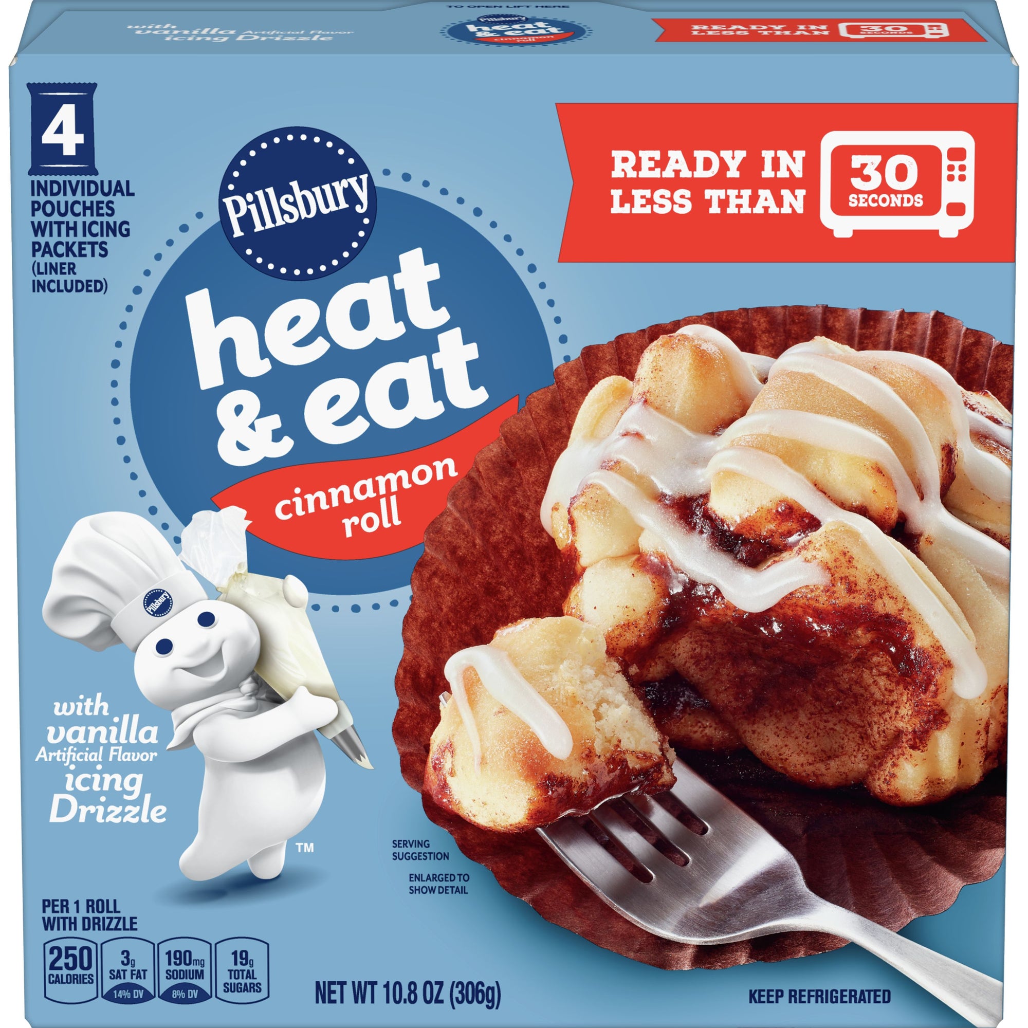 Pillsbury Heat & Eat Cinnamon Roll 10.8oz