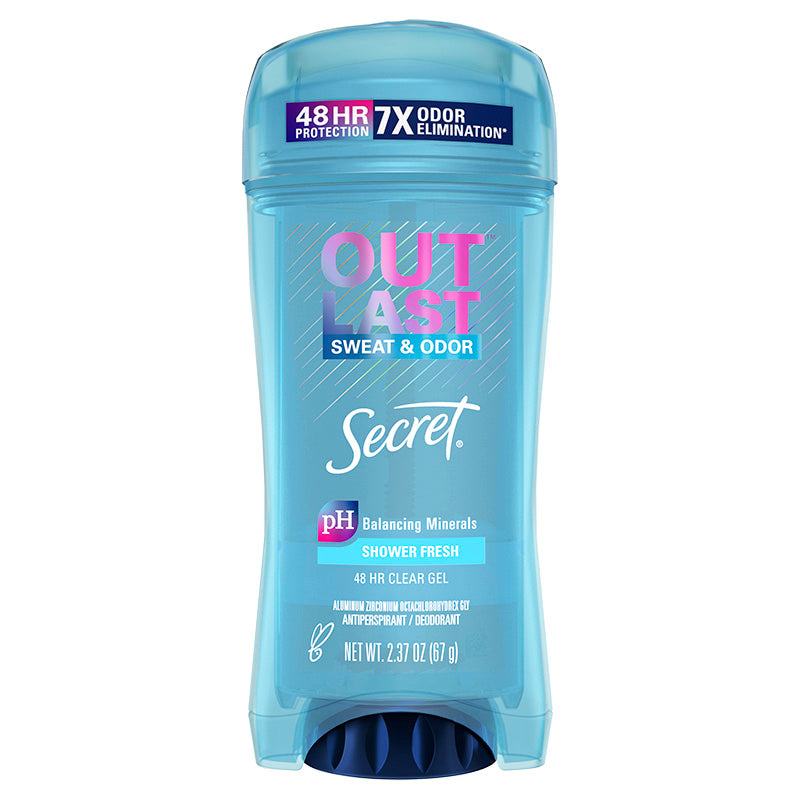 Secret Outlast Clear Gel Shower Fresh Deodrant 2.6oz