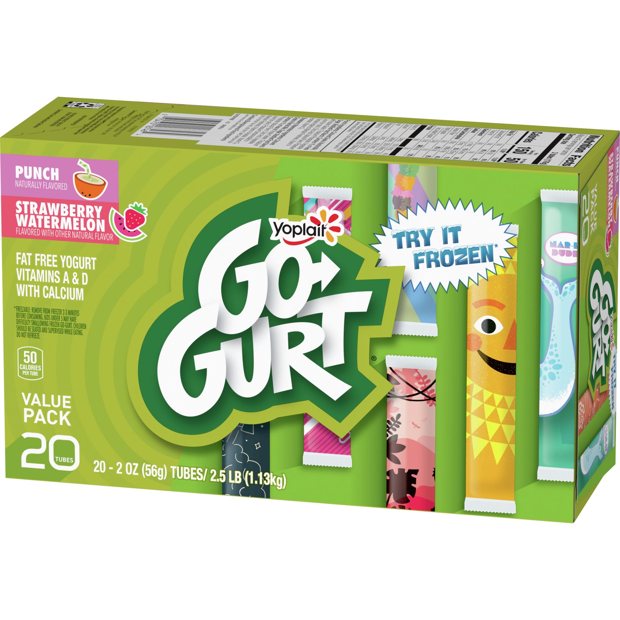 Yoplait Strawberry Watermelon GoGurt Yogurt 2oz x 20