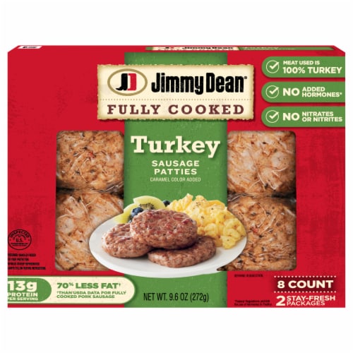 Jimmy Dean Fully Cooked Turkey Sausage Patties 9.6oz