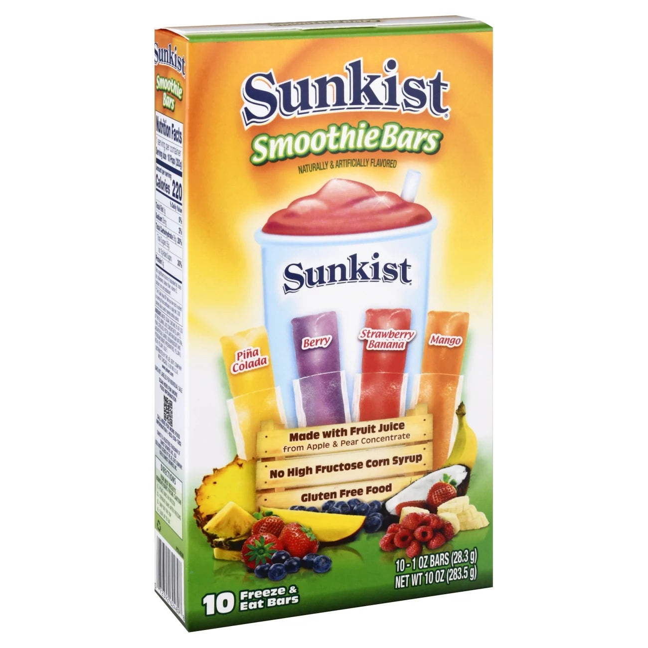 Sunkist Smoothie Bars 1oz x 10