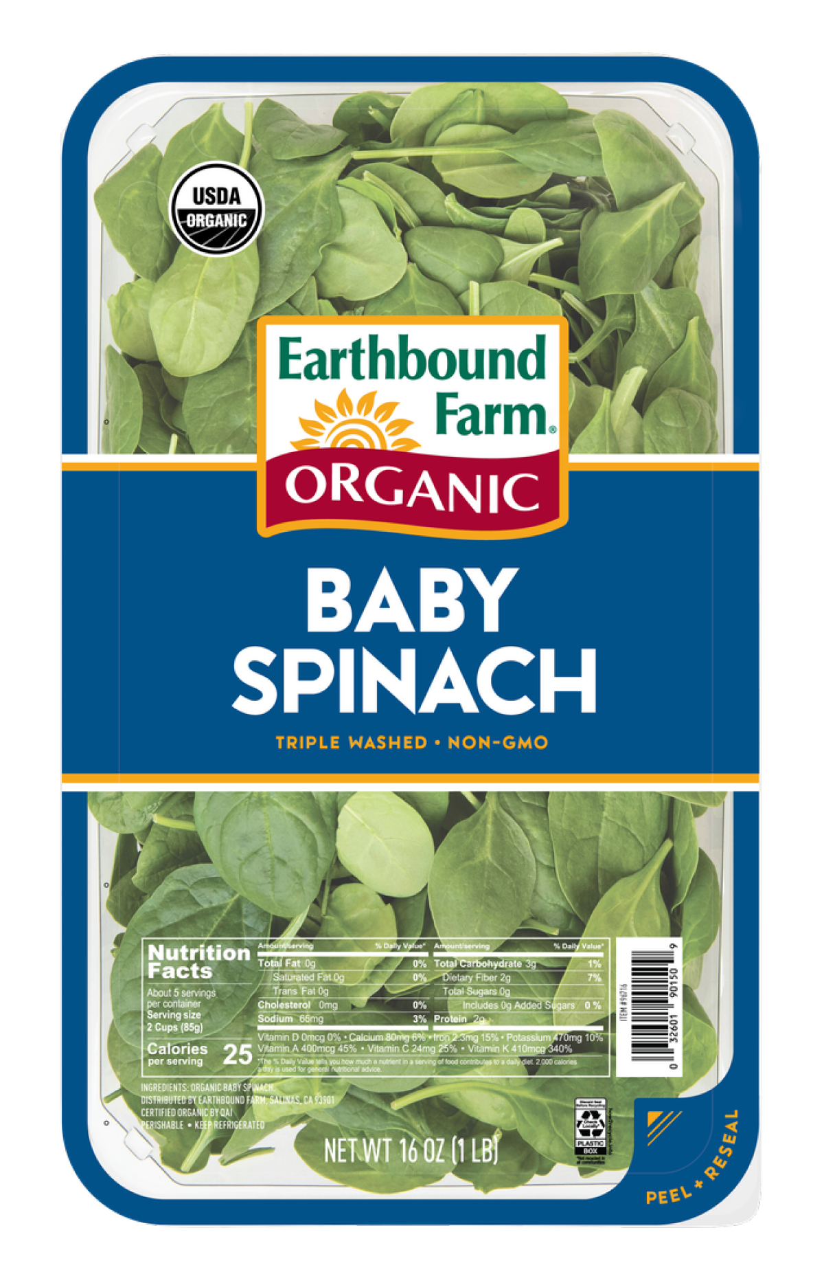 Earthbound Farm Organic Baby Spinach 16oz