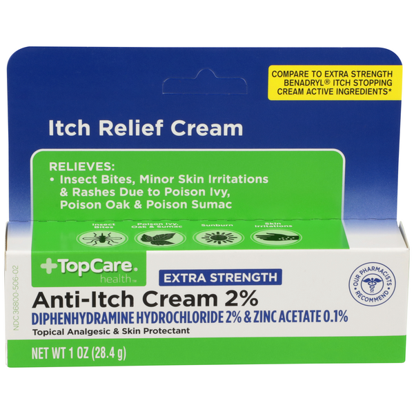 TopCare Extra Strength 2% Anti-Itch Cream 1oz