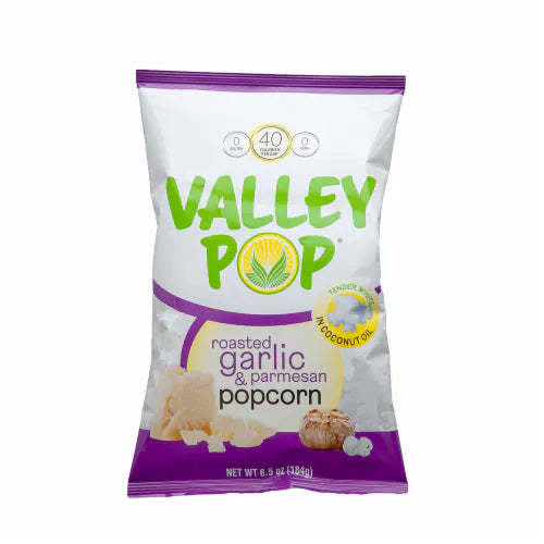 Valley Pop Roasted Garlic & Parmesan Popcorn 6.5oz