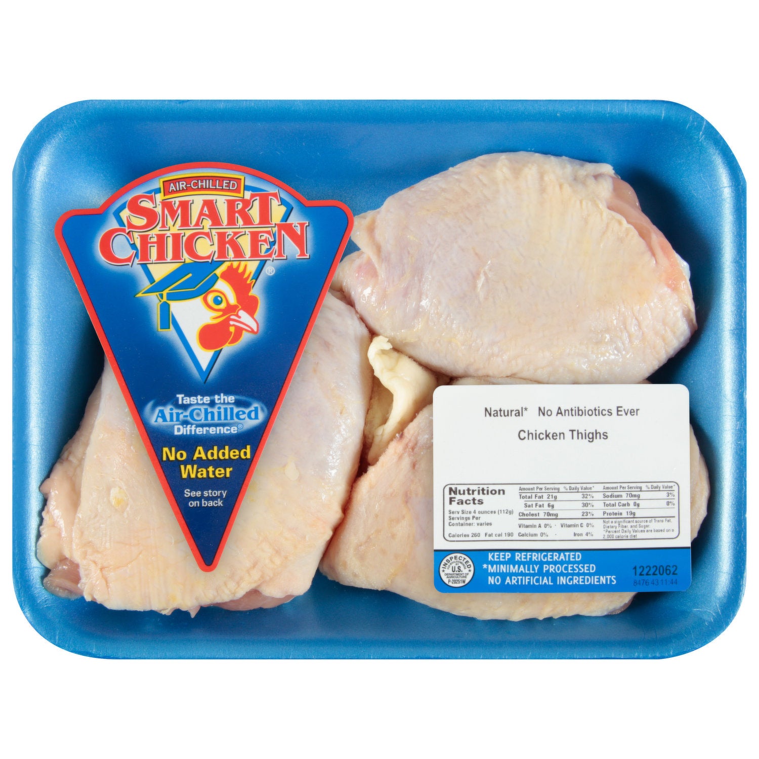 Smart Chicken Bone-In Thighs /LB