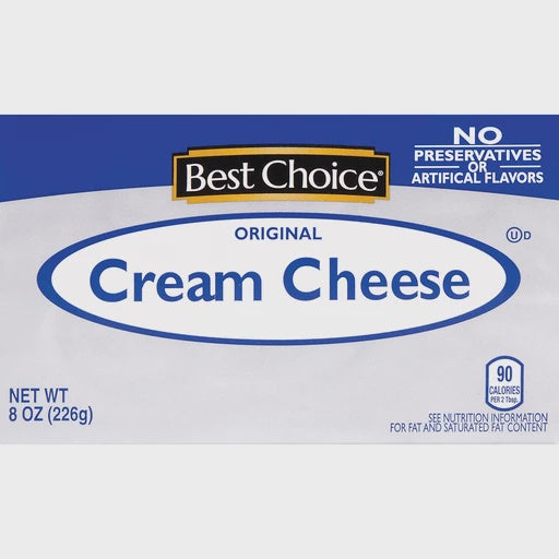 Best Choice cream cheese 8oz