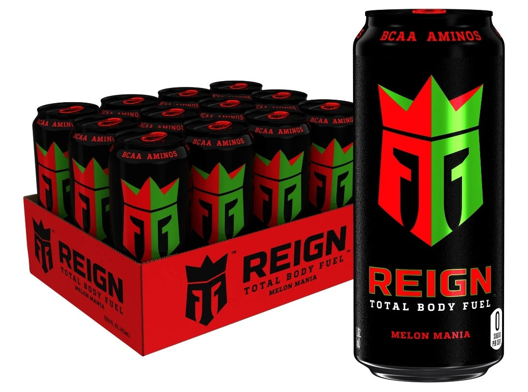 Reign Melon Mania Energy Drink 16 oz x 12