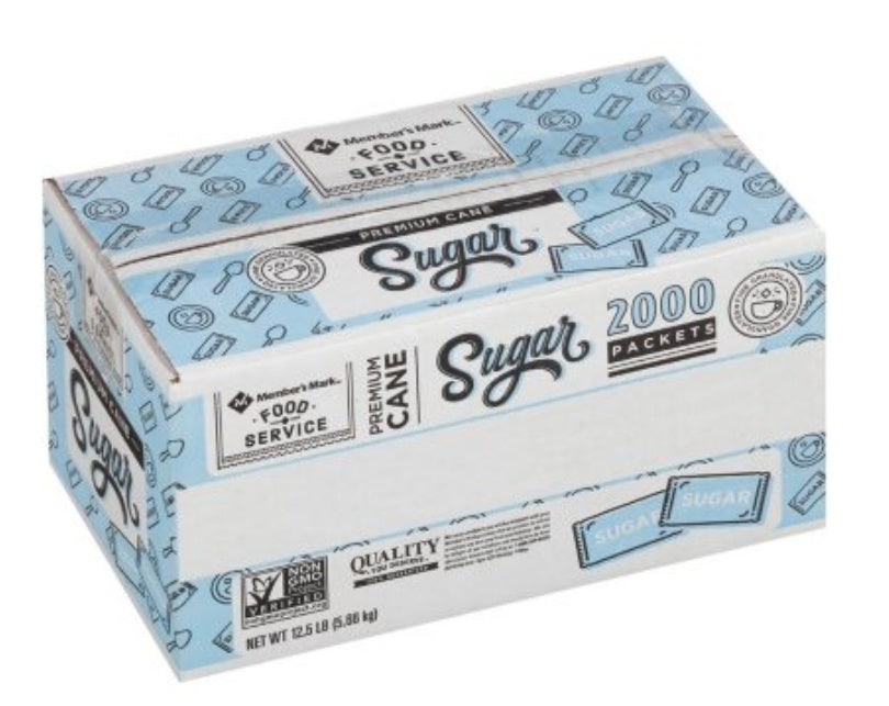 Member's Mark Premium Cane Sugar Packets 2,000ct