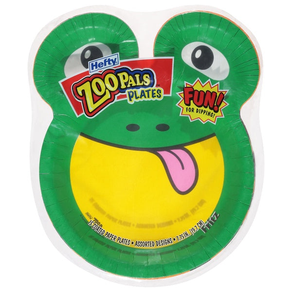 Hefty Zoo Pals Plates 15ct