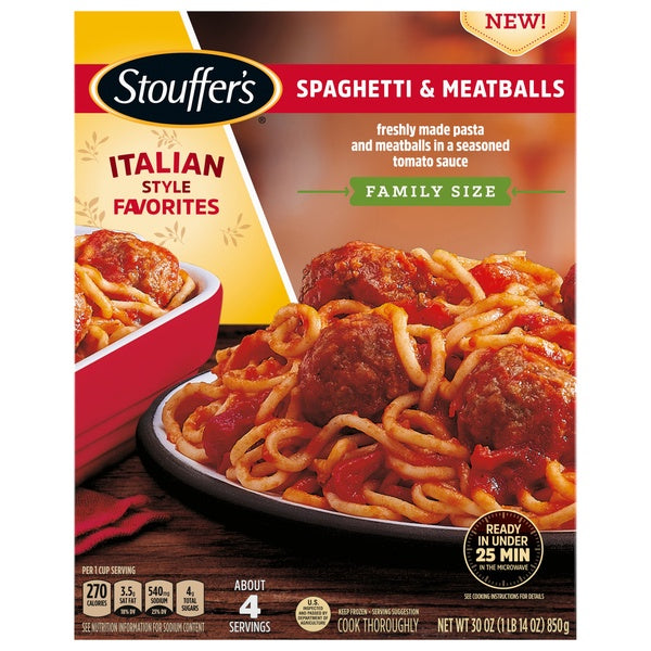 Stouffer's Family Size Spaghetti & Meatballs 30oz