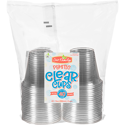 Our Family Plastic Cold Cups 9oz x 50