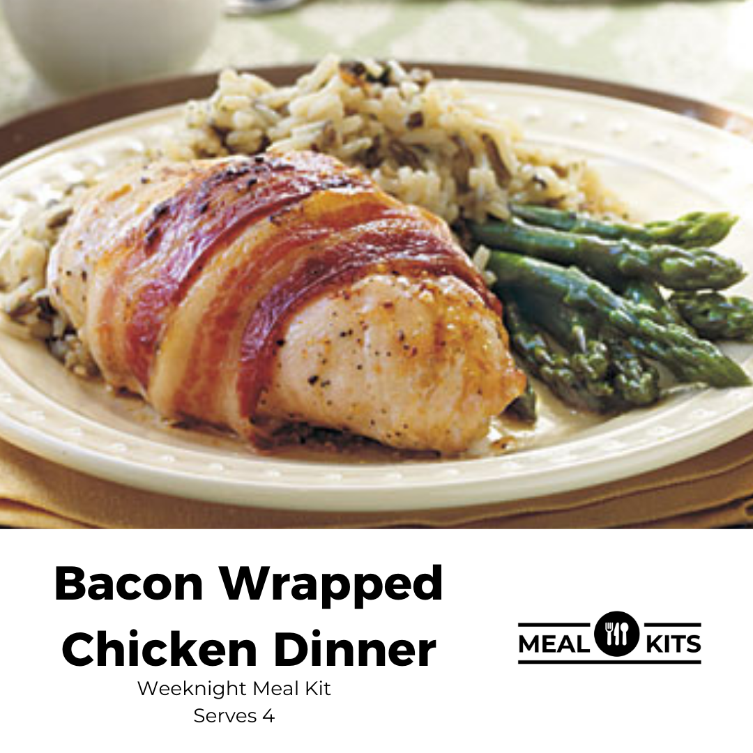 Bacon Wrapped Chicken Dinner Weeknight Meal Kit - Serves 4