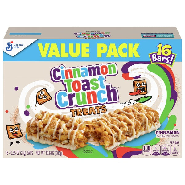 General Mills Cinnamon Toast Crunch Cereal Treat Bars 16ct