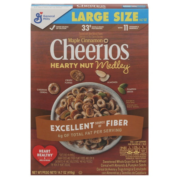 General Mills Maple Cinnamon Hearty Nut Medley Cheerios 14.7oz