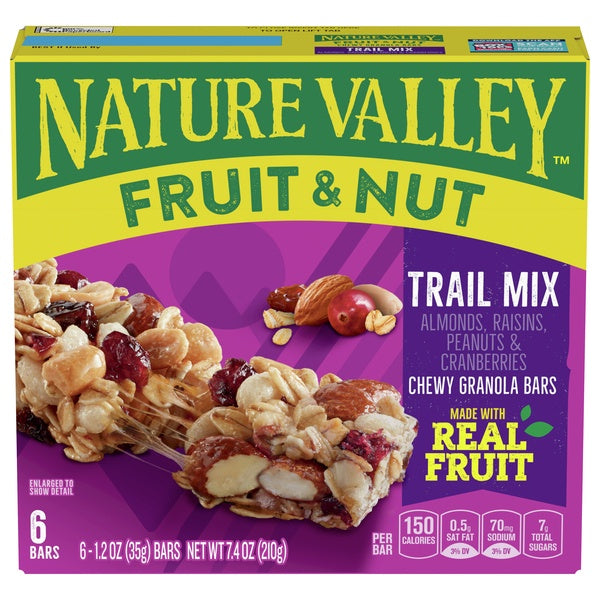 Nature Valley Fruit & Nut Trail Mix Chewy Granola Bars 6ct