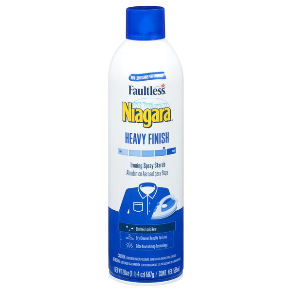 Faultless Niagara Heavy Finish Ironing Spray Starch 20oz