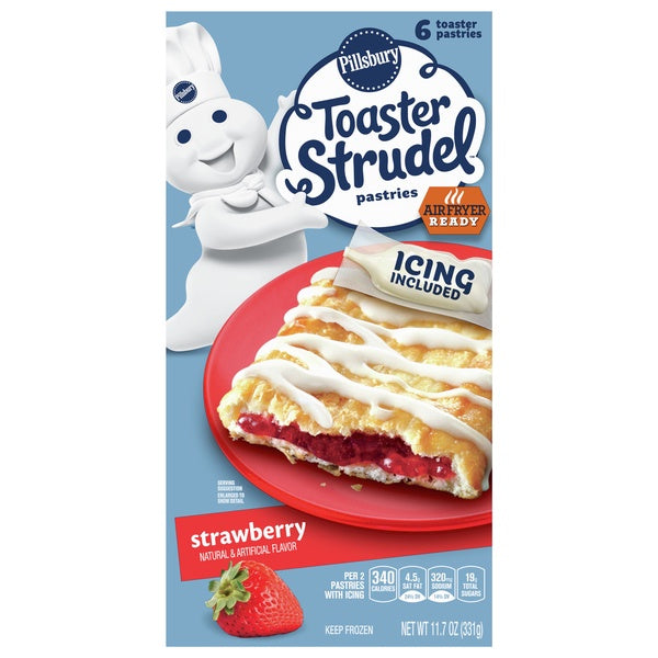 Pillsbury Strawberry Toaster Strudel Pastries 6ct