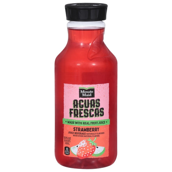 Minute Maid Aguas Frescas Strawberry Fruit Juice 52fl oz