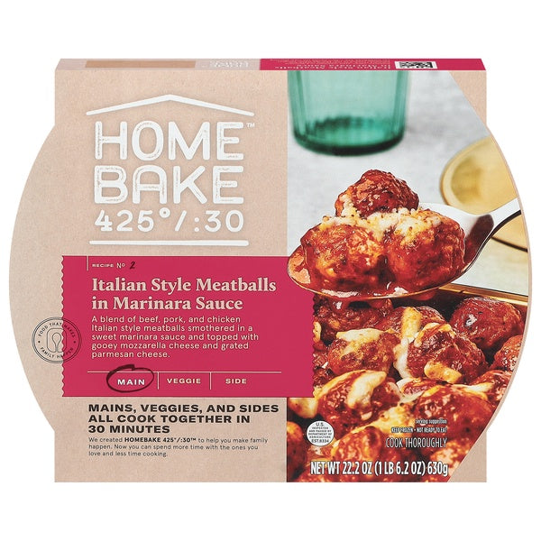 Home Bake Italian Style Meatballs in Marinara Sauce 22.2oz