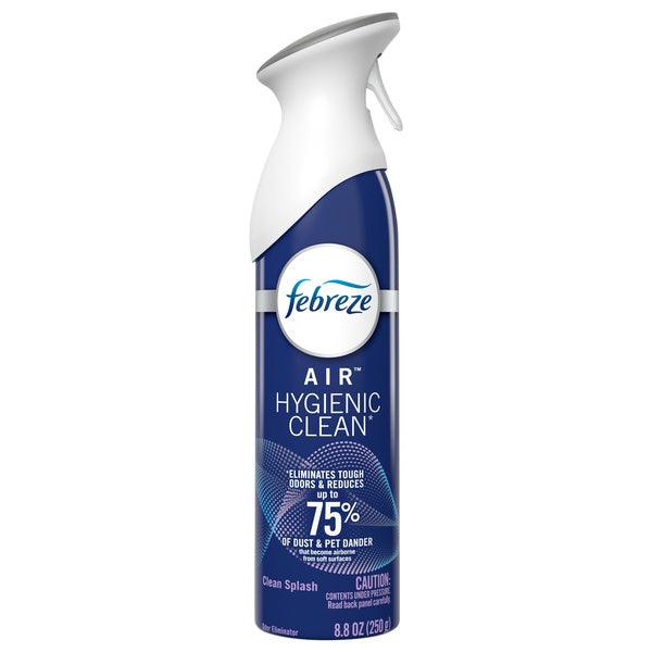 Febreze Air Clean Splash Hygienic Clean Odor Eliminator 8.8oz