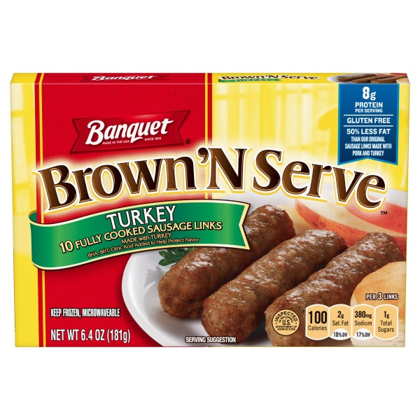 Banquet Brown'N Serve Turkey Sausage Links 10ct