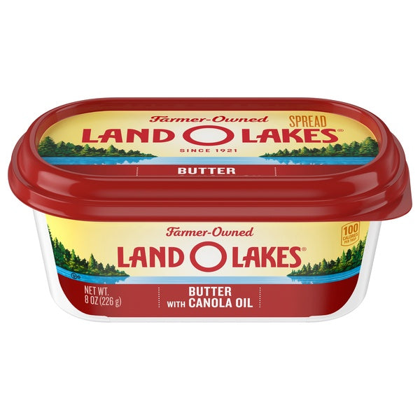 Land O Lakes Spreadable Butter with Canola Oil 8oz