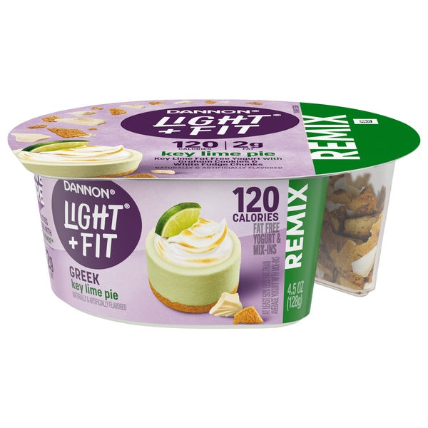 Dannon Remix Light & Fit Greek Key Lime Pie Yogurt & Mix-Ins 4.5oz