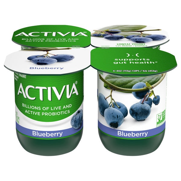 Dannon Activia Blueberry Yogurt 4ct