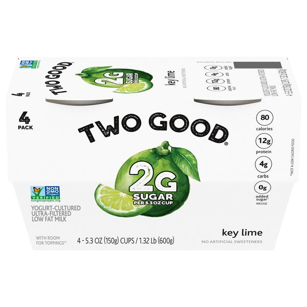 Two Good Key Lime Yogurt 5.3oz x 4