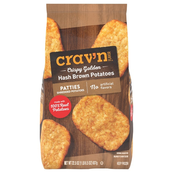 Crav'n Crispy Golden Hash Brown Potatoes 22.5oz