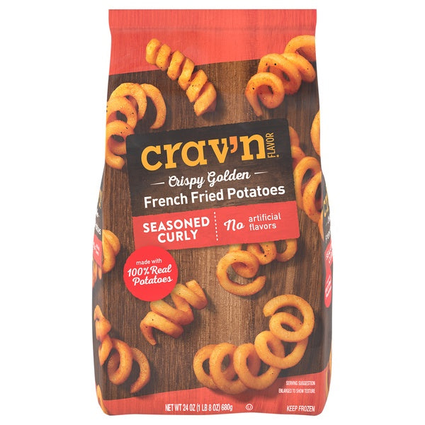 Crav'n Seasoned Curly Fries 24oz