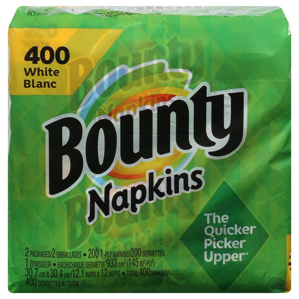 Bounty White Napkins 400ct