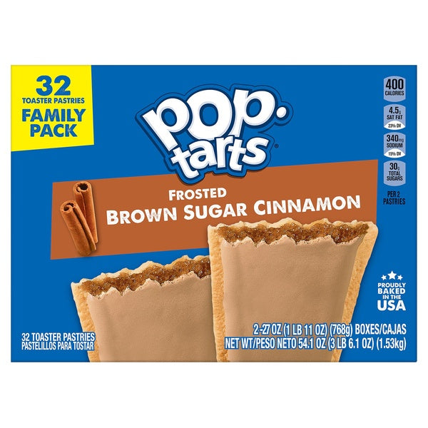 Kellogg's Frosted Brown Sugar Cinnamon Pop Tarts 32ct