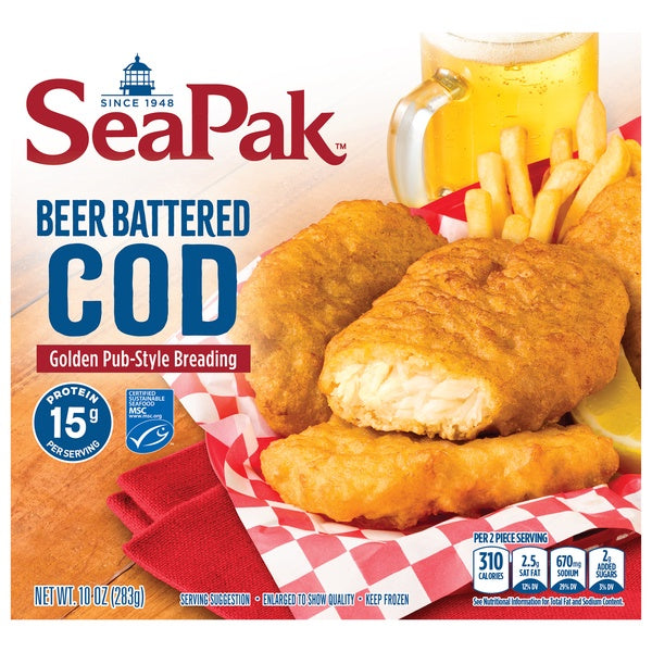 SeaPak Beer Battered Cod 10oz