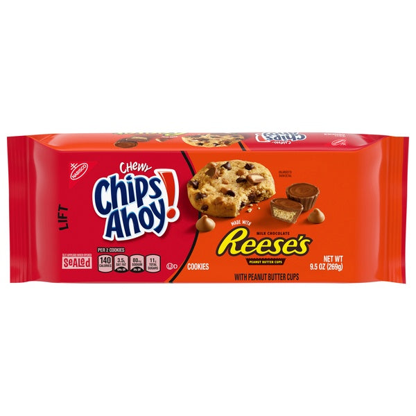 Nabisco Chips Ahoy Chewy Reese's Peanut Butter Cookies 9.5oz