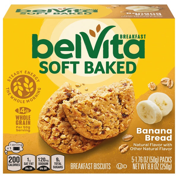 Belvita Soft Baked Banana Bread Breakfast Biscuits 5ct