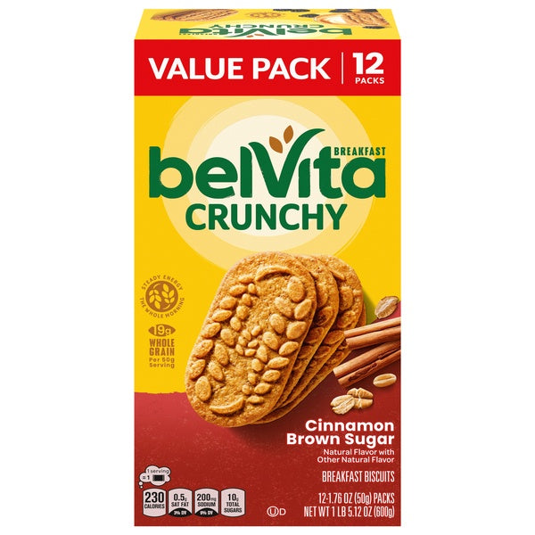 Belvita Cinnamon Brown Sugar Breakfast Biscuits Value Pack 12ct