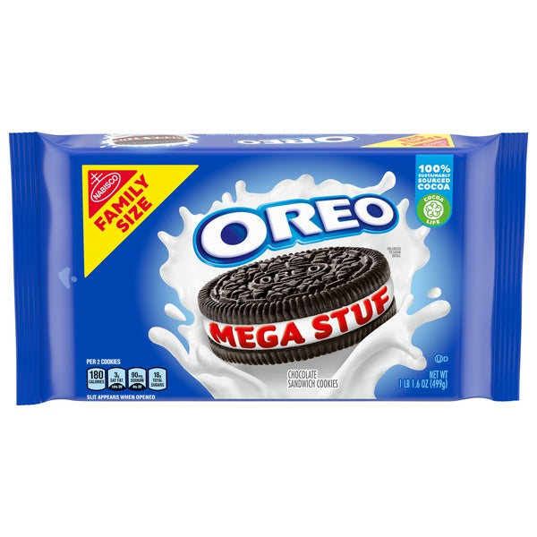 Nabisco Family Size Mega Stuf Oreo Cookies 17.6oz