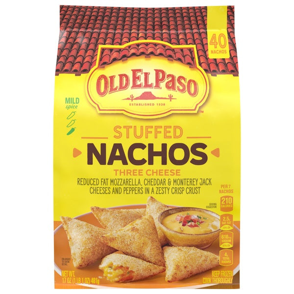 Old El Paso Three Cheese Stuffed Nachos 17oz