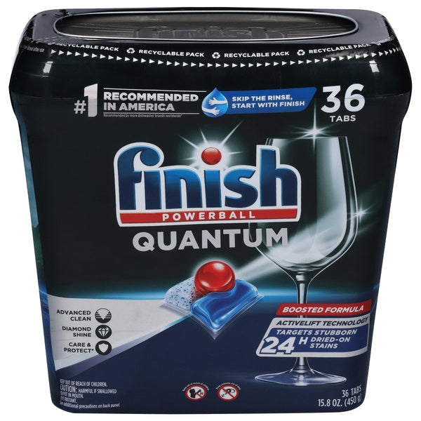 Finish Powerball Quantum Dishwasher Detergent Tablets 36ct