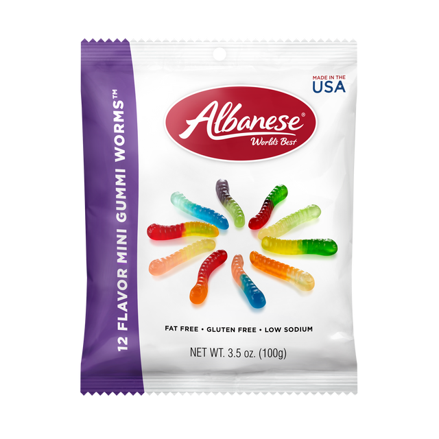 Albanese 12 Flavor Gummi Worms 3.5oz