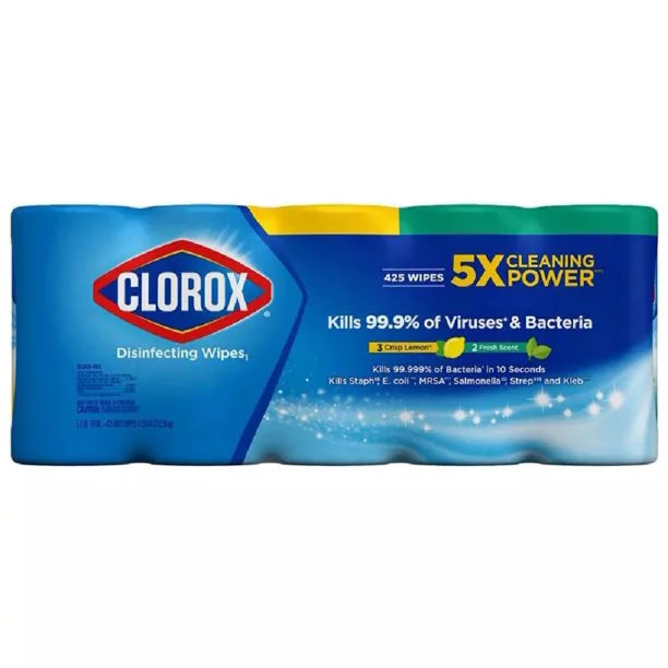 Clorox Disinfecting Wipes Variety Pack 85ct x 5