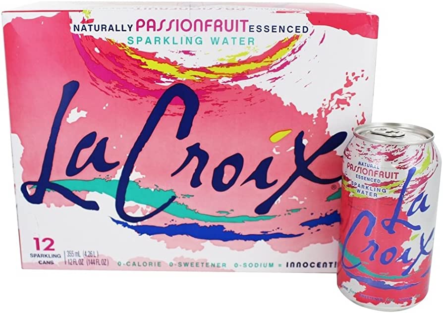 La Croix Passionfruit Sparkling Water Cans 12oz x 8