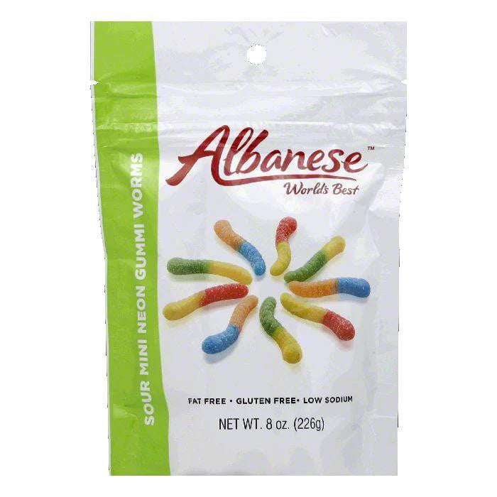 Albanese Sour Mini Neon Gummi Worms