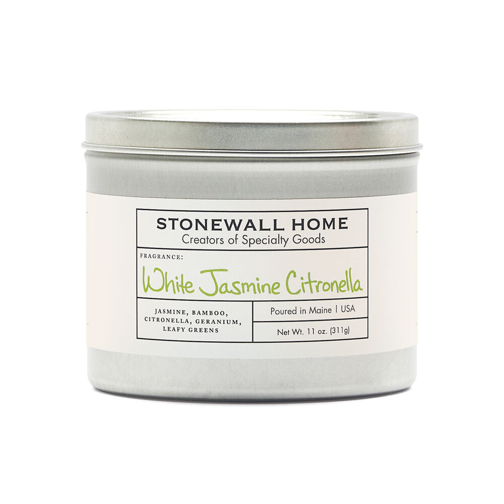 Stonewall Kitchens White Jasmine Outdoor Citronella Candle 11oz