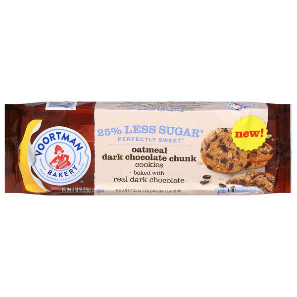 Voortman Bakery Oatmeal Dark Chocolate Chunk Cookies 8.04oz