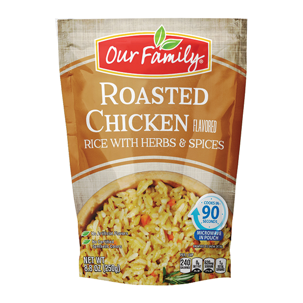 Our Family Roasted Chicken Flavored Rice with Herbs & Spices 8.8oz