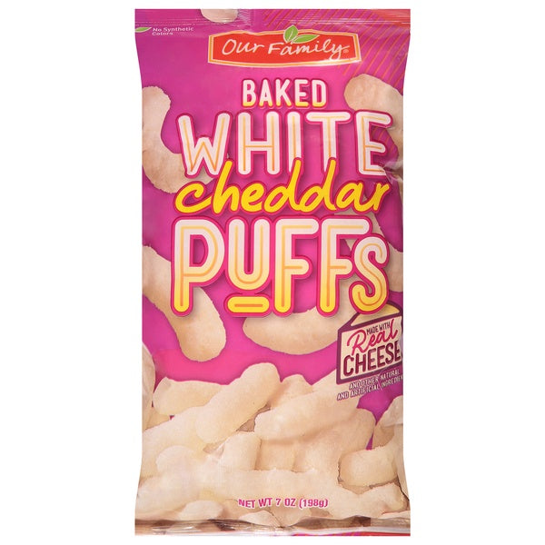 Our Family Baked White Cheddar Puffs 7oz