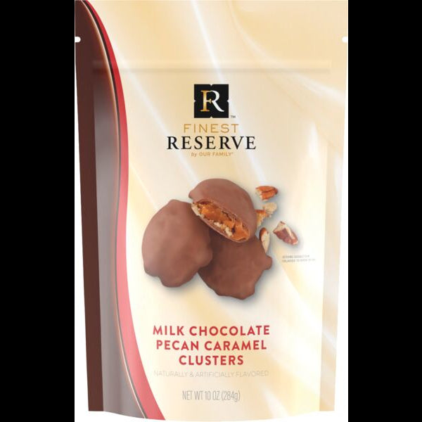 Finest Reserve Milk Chocolate Pecan Caramel Clusters 10oz