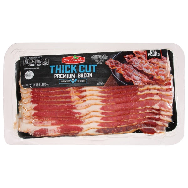 Our Family Thick Cut Premium Bacon 16oz